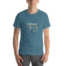 Load image into Gallery viewer, Vintage 1949, April 24th Unisex T-Shirt