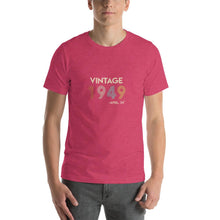 Load image into Gallery viewer, Vintage 1949, April 24th Unisex T-Shirt
