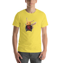 Load image into Gallery viewer, Cute Pikachu wears deadpool costume Unisex T-Shirt

