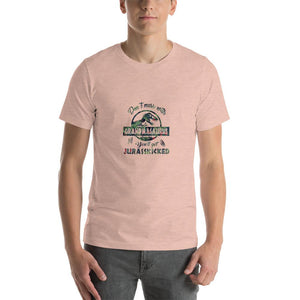Don't mess with grandmasaurus, you'll get jurasskicked, Tyrannosaurus, grandmasaurus, movie pun Unisex T-Shirt