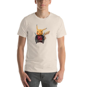 Cute Pikachu wears deadpool costume Unisex T-Shirt