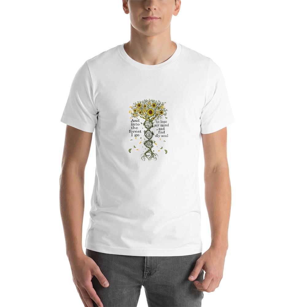 sunflower image, and into the forest i go Unisex T-Shirt